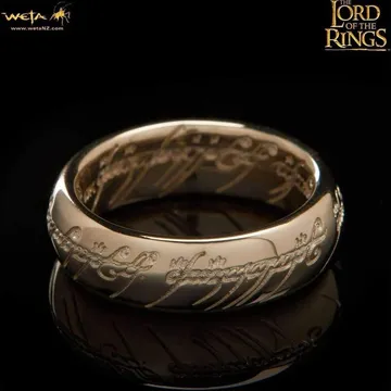 Jens Hansen 10K gold One Ring with the Elvish inscription on the outside