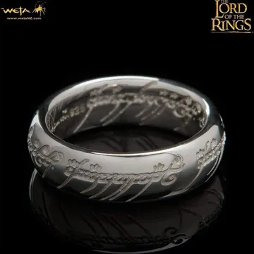 Jens Hansen sterling silver One Ring with the Elvish inscription on the outside